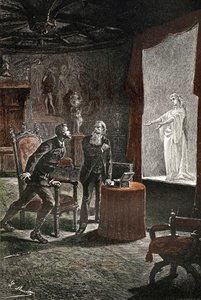 Illustrazione del romanzo di Jules Verne "Il castello dei Carpazi"