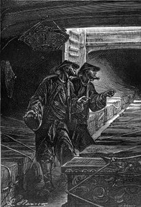 Disegno di Leon Benett, dal libro di Jules Verne 