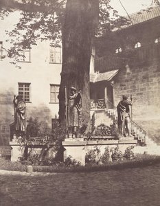 Norimberga, Interno del cortile del Burg imperiale da Léon Gérard