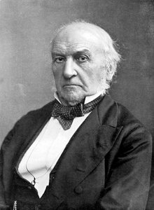 William Ewart Gladstone, statista e primo ministro liberale britannico del XIX secolo, c1905 da London Stereoscopic and Photographic Co