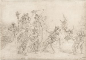 Pellegrini di ritorno dalla festa della Madonna dell