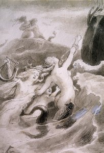 La sirenetta, illustrazione per la fiaba di Hans Christian Andersen da Lorens Frolich