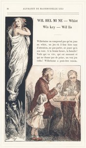 Wilhelmine, Whist, Wiskey, Willis, pagina 36 - Alfabeto di Mademoiselle Lili, di L. Froelich e di un padre (Hetzel stesso). Bibliothèque & Magasin d