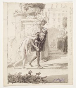 "Poi la prese per mano e la condusse nel castello" da Lorenz Frølich