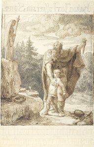 Hakon Jarl sacrifica suo figlio da Lorenz Frølich