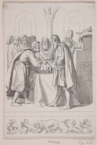 Illustrazione per "Cristoforo il secondo. La completa dissoluzione del regno" da Lorenz Frølich