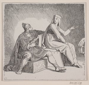 Illustrazione per "La Spedizione di Svend Tveskæg in Inghilterra e la Battaglia di Svold" da Lorenz Frølich