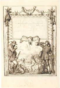 Pagina del titolo per il Canto del cacciatore da Lorenz Frølich