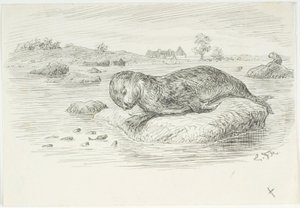 Bozzetto per Il Grande Serpente Marino da Lorenz Frølich