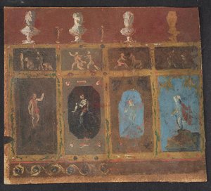 Decorazioni murali per Valhøj 1838/1839 da Lorenz Frølich