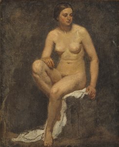 Nudo femminile nello studio di Thomas Couture