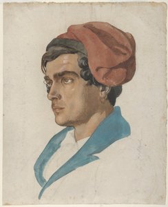 Studio di testa di un pescatore di Capri da Lorenz Frølich