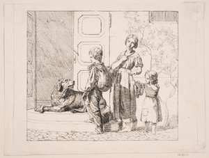 Tre bambini mendicanti da Lorenz Frølich