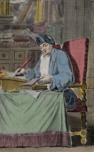 Ritratto di Ercole Savinien Cyrano detto Cyrano de Bergerac, scrittore francese da Lorenz Scherm