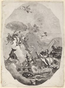 Il trionfo di Marte da Lorenzo Baldissera Tiepolo after Giovanni Battista Tiepolo