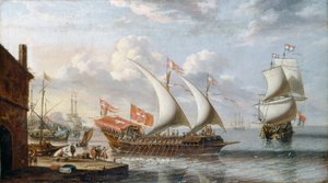 Una galera di Malta, c. 1680