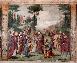 La vita di Santa Cecilia: la Santa dona i suoi beni ai poveri