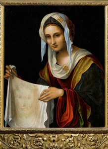 Santa Veronica, fine XV secolo (dipinto su tavola) da Lorenzo Costa