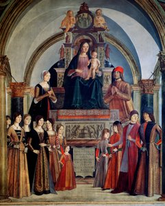 La Vergine dei Bentivoglio. Vergine con il bambino circondata dai membri della famiglia Bentivoglio. Bologna, Chiesa di San Giacomo Maggiore
