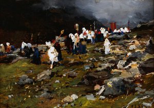 Processione in alta montagna
