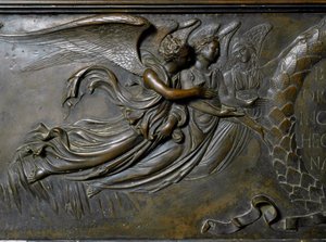 Due angeli, dettaglio del Reliquiario di San Zenobio. (Rilievo in bronzo, 1432-1442) da Lorenzo Ghiberti