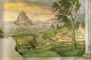 Olimpo, circondato da un labirinto