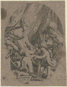 Maria con il Bambino Gesù, il giovane Giovanni Battista ed Elisabetta da Lorenzo Loli