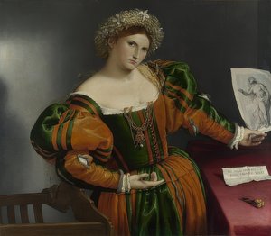 Ritratto di donna (Lucrezia), circa 1530-32 da Lorenzo Lotto