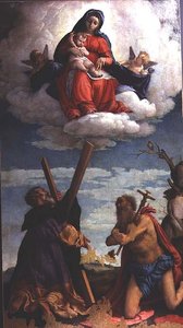 Madonna col Bambino in gloria con Sant