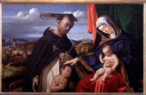 Madonna con Bambino e San Pietro da Verona da Lorenzo Lotto