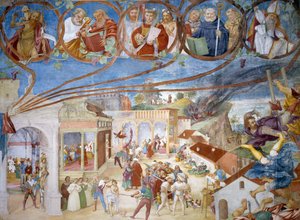 Martirio di Santa Barbara (dettaglio dalle Storie di Santa Barbara) da Lorenzo Lotto