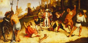 Martirio di Santo Stefano, divisione del Polittico di Martinengo di Lorenzo Lotto da Lorenzo Lotto