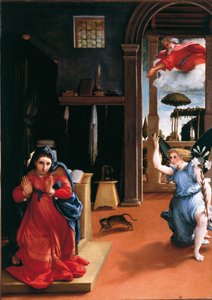 Recanati Annunciation da Lorenzo Lotto