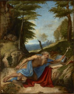 San Girolamo penitente - Dipinto di Lorenzo Lotto (1480-1556) da Lorenzo Lotto