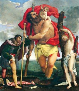San Cristoforo tra i Santi Rocco e Sebastiano da Lorenzo Lotto