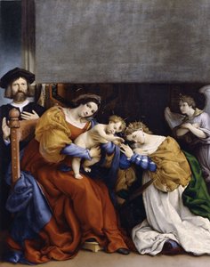 Il matrimonio mistico di Santa Caterina con il donatore Niccolò Bonghi, 1523