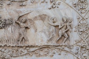 Espulsi dal Eden (dettaglio) da Lorenzo Maitani