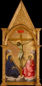 Il Cristo crocifisso tra la Vergine e San Giovanni Evangelista da Lorenzo Monaco