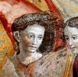 Un angelo (dettaglio della pittura che raffigura l