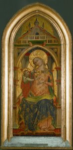Madonna con Bambino, fondo oro ... da Lorenzo Veneziano