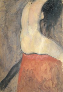 Figura nuda di schiena, c.1910-12 da Lorenzo Viani