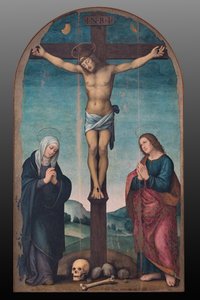 Crocifissione, 1500-24 circa (olio su tavola) da Lorenzo di Credi