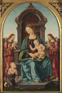 La Madonna col Bambino e il piccolo San Giovanni e due angeli da Lorenzo di Credi