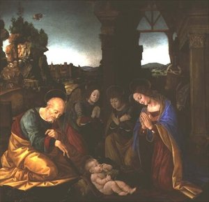 Madonna che adora il Bambino Gesù