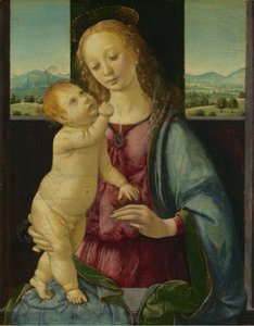 Madonna e Bambino con un Melograno, 1475-1480 da Lorenzo di Credi