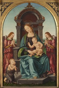 Madonna col Bambino, con il piccolo San Giovanni e gli angeli