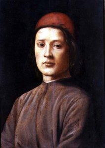Ritratto di un giovane con un berretto rosso
