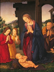 Adorazione del Bambino e degli Angeli da Lorenzo di Credi