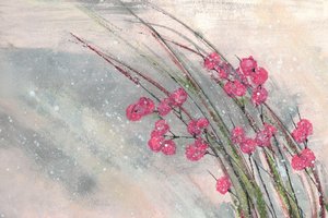 Bacche rosa innevate