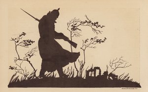 Silhouette di un soldato tedesco, Prima Guerra Mondiale da Lotte Nicklass